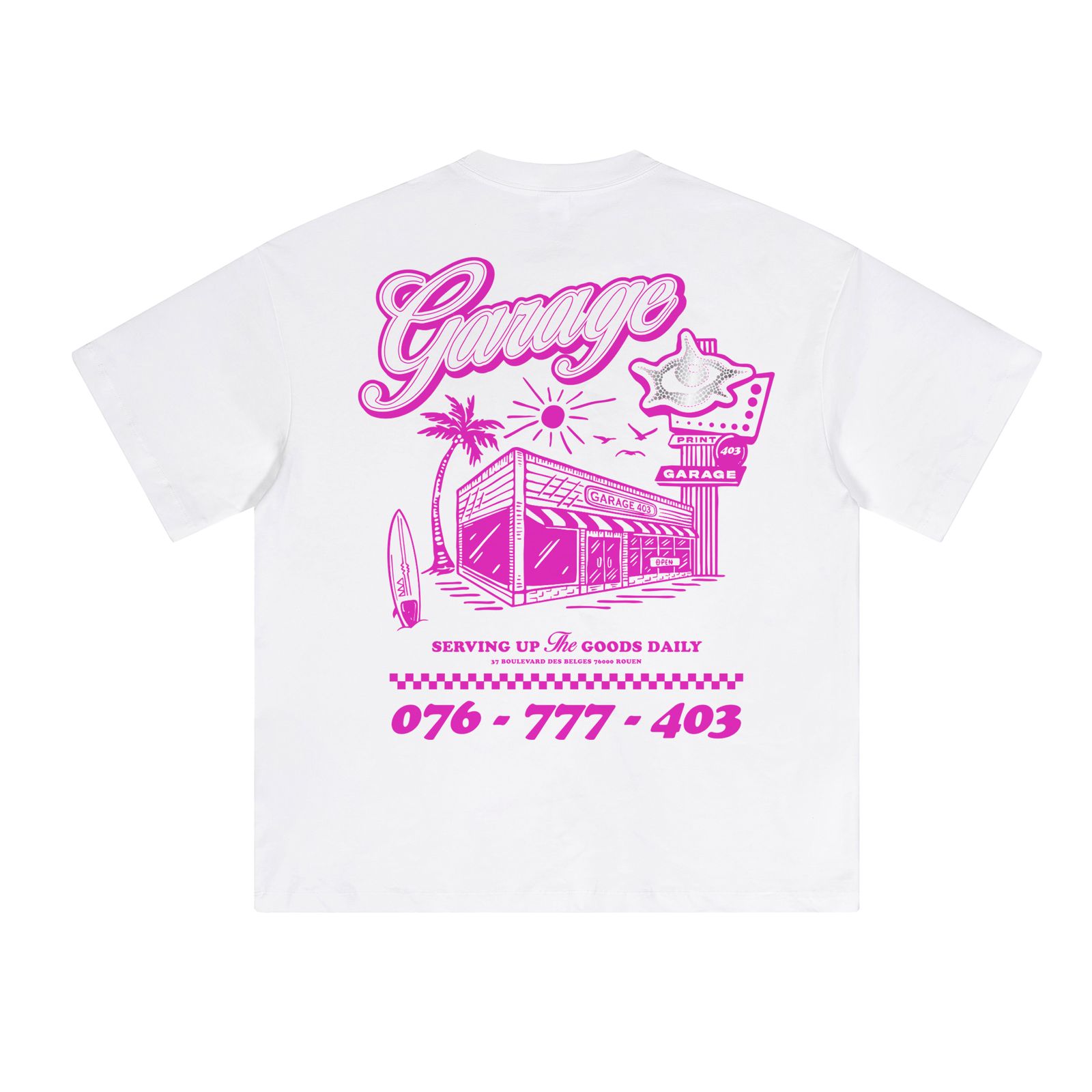 Tee shirt merch 403 rose