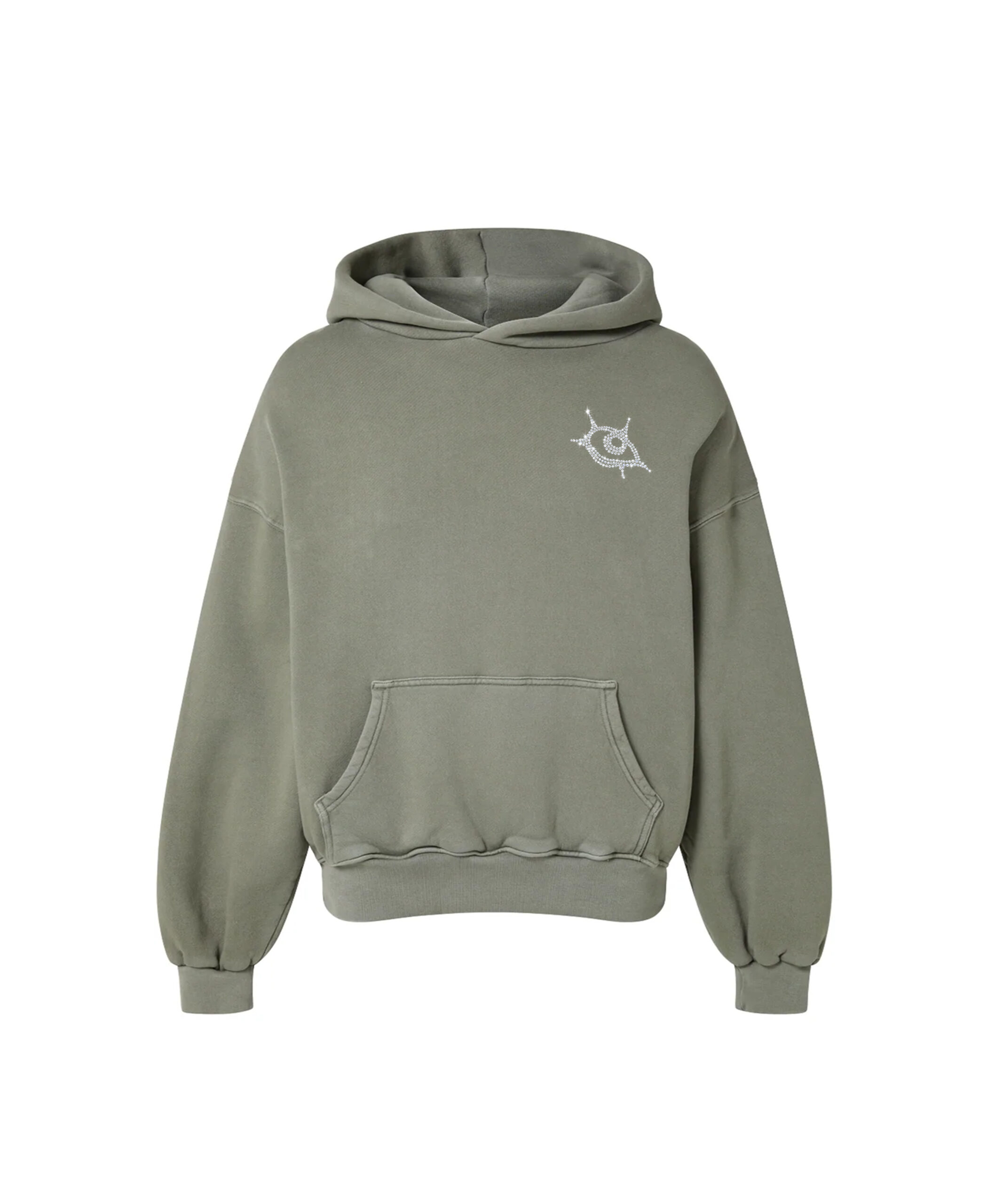 Hoodie vert olive