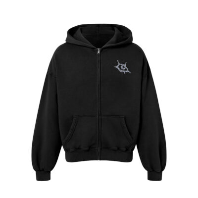 Hoodie zip noir